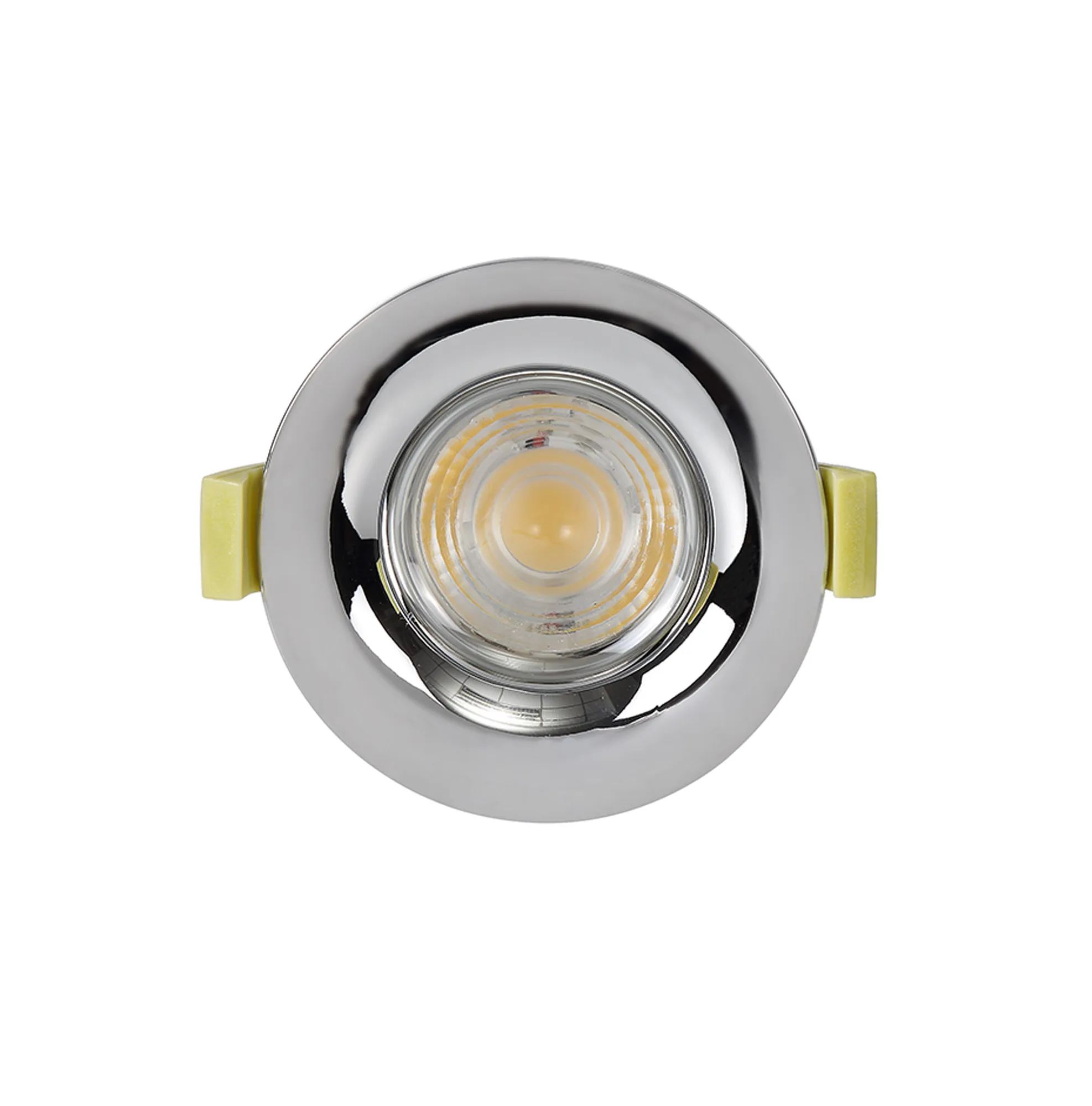 Bruve 12 Tridonic powered 12W 3000K 1200lm 36° LED Engine,300mA , CRI>90 LED Engine Polished Chrome Fixed Round Recessed Downlight, Inner Glass cover, IP65 DM202494  Dlux Bruve 12 IP65
